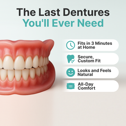 🌎Ends Today: 70% OFF! - Custom-Fit Full Functional Dentures Make you more confident✨